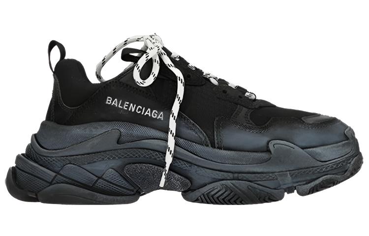Женские кроссовки Balenciaga Triple S (черные) — фото 2