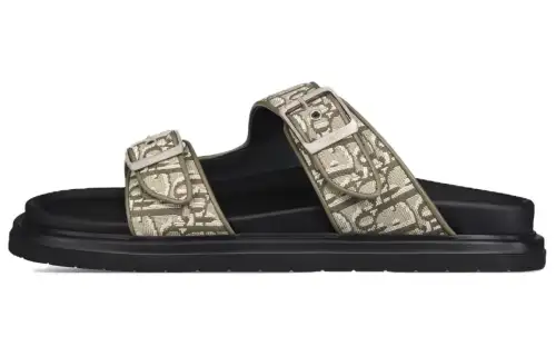 DIOR Aqua Quick Dry Slide Slippers Men's Black