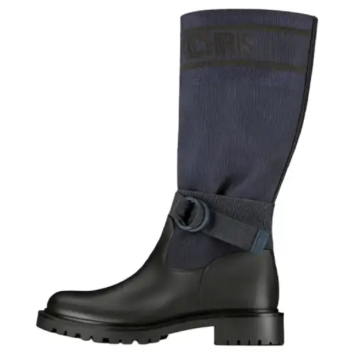 DIOR D Major Fashion Knee high Boots Women's Blue