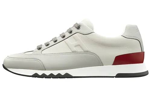 HERMES Trail Low top Casual Shoes Men's Beige Gray