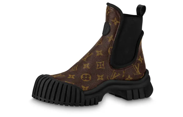 LOUIS VUITTON Ruby Flat Ranger Boots 'Brown Monogram' Women's