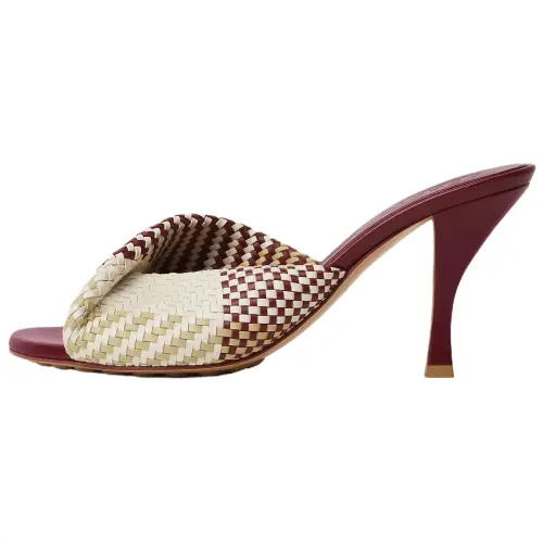 Bottega Veneta Blink Slide Slippers Women's Burgundy