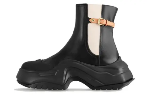 LOUIS VUITTON Archlight 2.0 Cow Leather Ankle Boots Women's Black