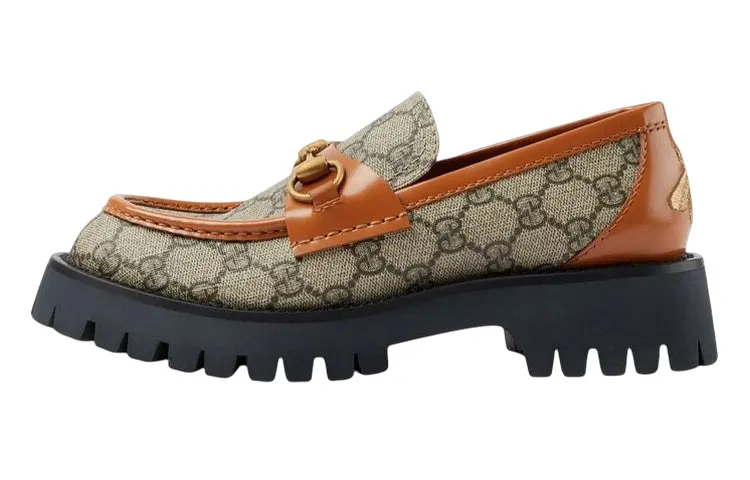 GUCCI GG Monogram Horsebit Loafers Women's