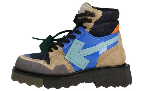 OFF-WHITE Hiking Sponge Sneakerboot Turquoise