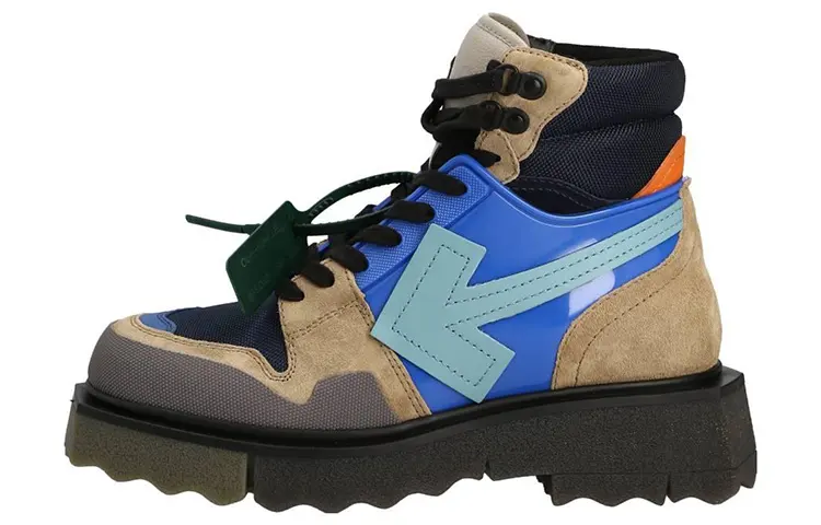 OFF-WHITE Hiking Sponge Sneakerboot Turquoise