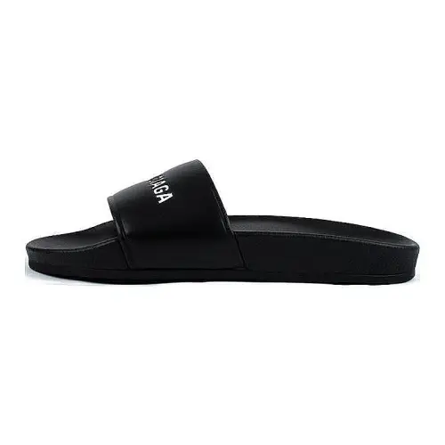 Balenciaga Pool Slides 'Black White' Women's
