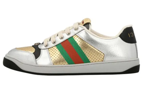 Gucci Wmns Screener 'Silver Gold' Women's