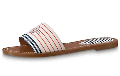 LOUIS VUITTON Lock It Slides 'Red White Blue' Women's