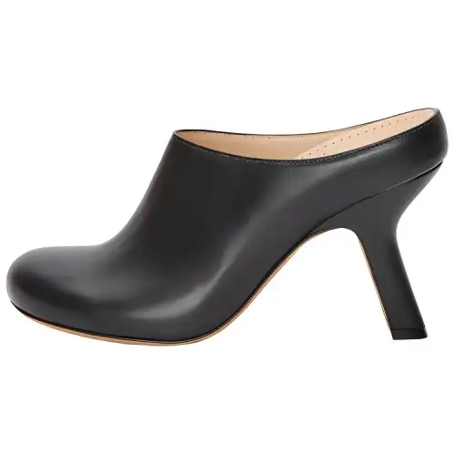 LOEWE Terra Closed Toe Slippers 10cm Women's Black