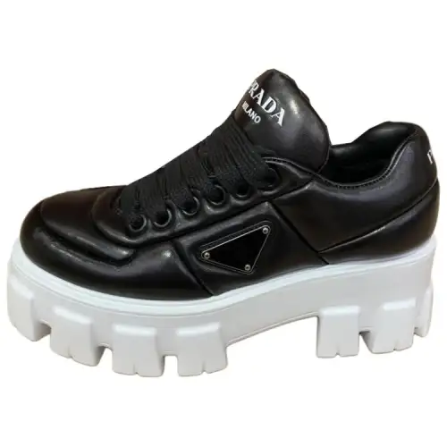 PRADA Low top Casual Shoes Women's Black
