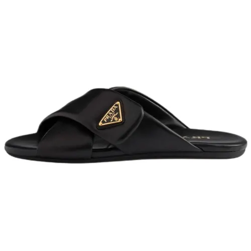 PRADA Slide Slippers 0.5cm Women's Black