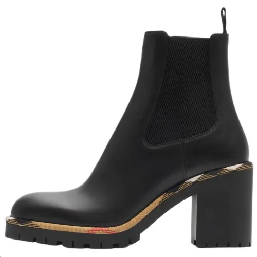 Burberry Gravel Chelsea Boots 8.5cm Women's Black