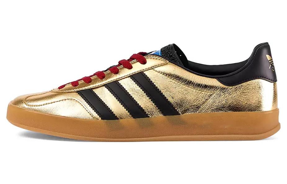 Женские кеды Gucci x adidas originals (золотые)