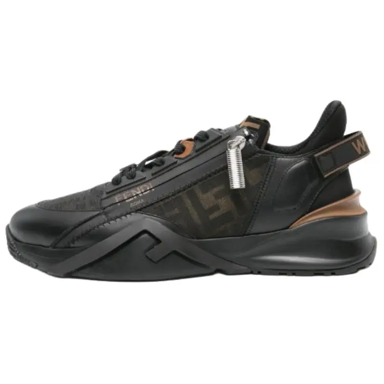 FENDI Flow Ff Jacquard Low Top Sneakers