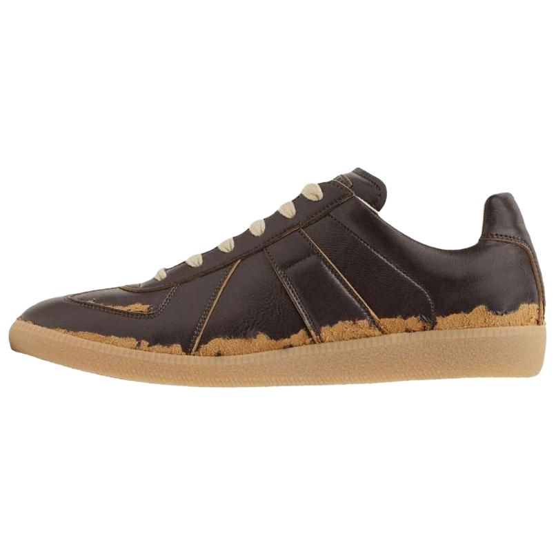 Мужские кеды Maison Margiela Replica (коричневые)