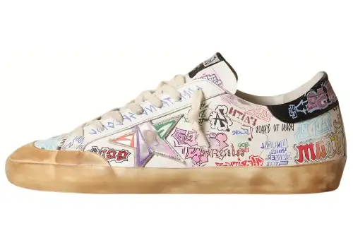 Golden Goose Graffiti-print Low-top Sneakers