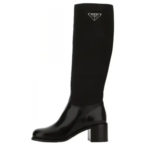 PRADA Triangle-logo Knee-high Boots