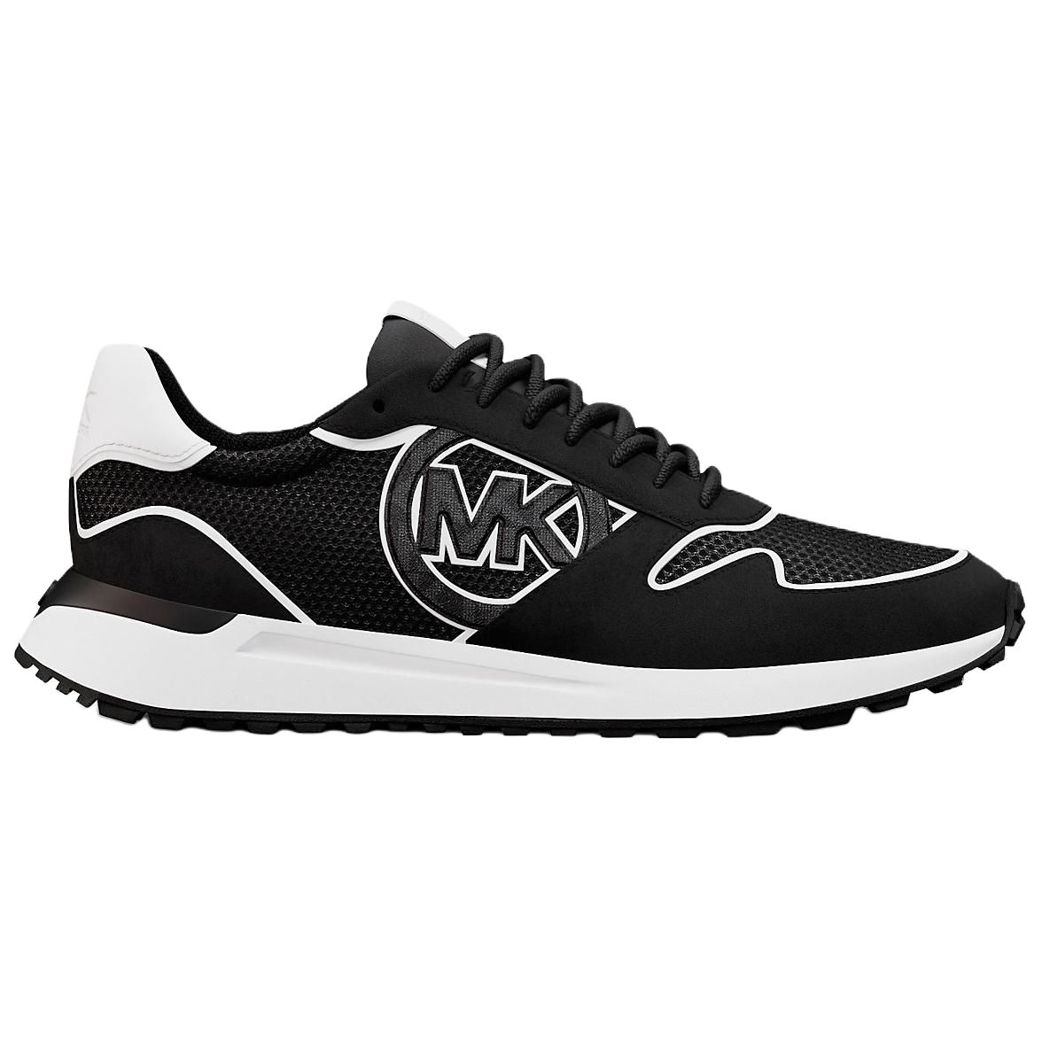 Мужские кроссовки MICHAEL KORS Dax Mixed-Media Trainer (черные) — фото 3