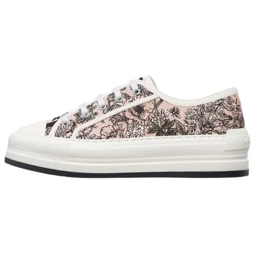 DIOR Lucky Series Walk'n'Dior Low top Canvas Shoes Women's Pink