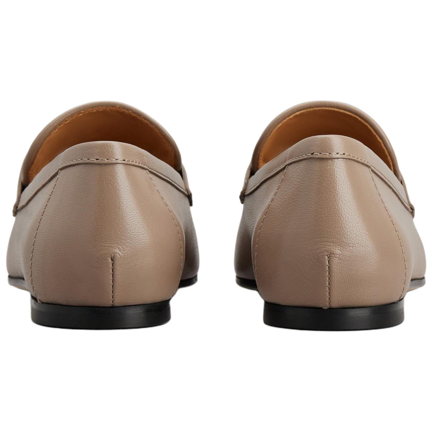 TOD'S Logo Plaque Slip On Loafers Women's