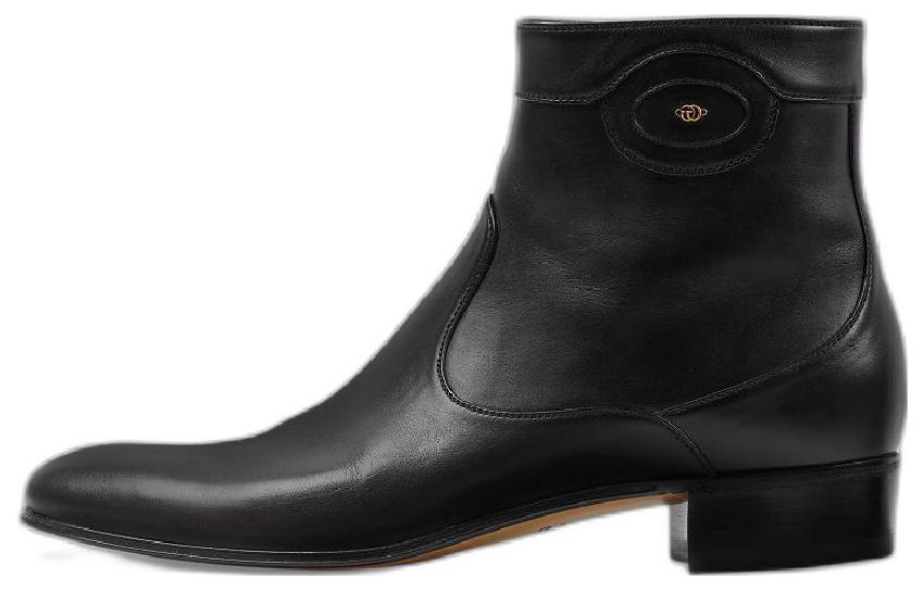 GUCCI Gucci, black low boots with zipper