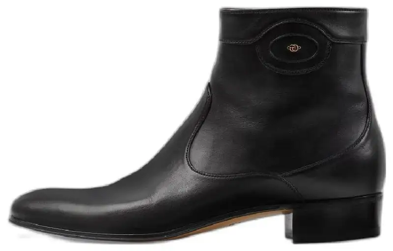 Gucci Ankle Boot 'Logo Embellished - Black'