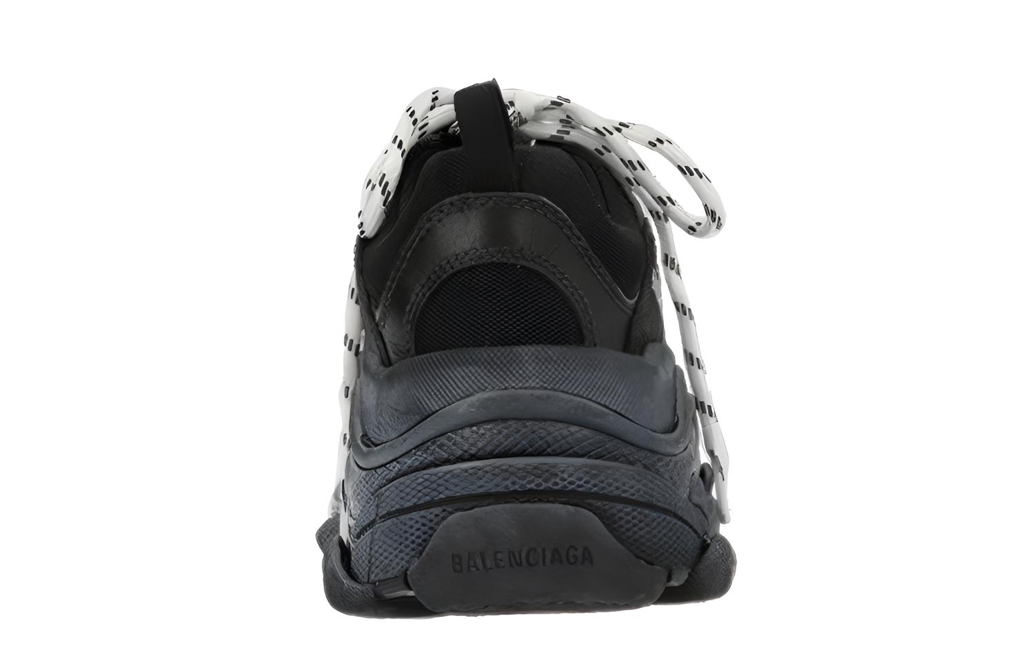 Женские кроссовки Balenciaga Triple S (черные) — фото 5