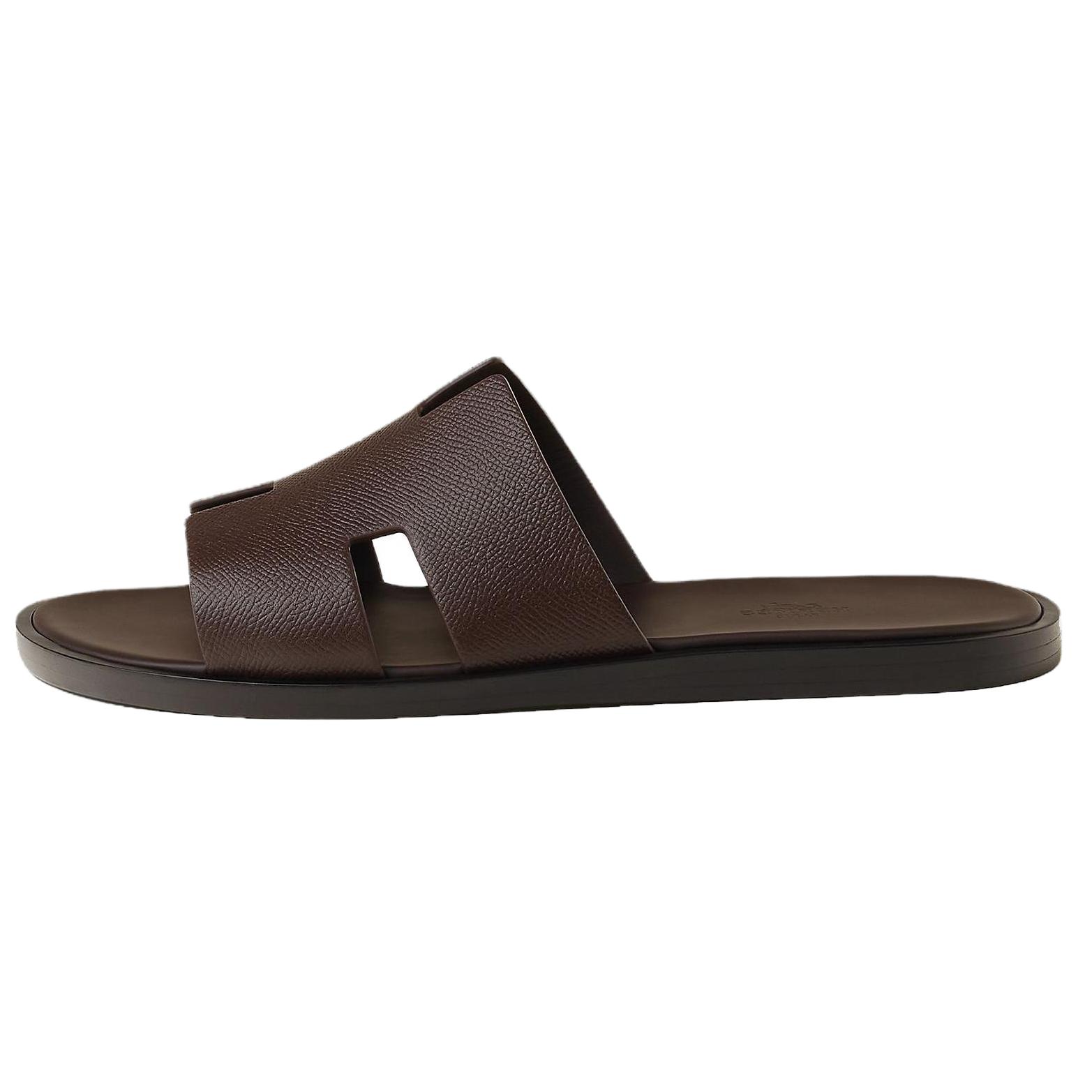 HERMES Izmir Slide Slippers Men's Umber