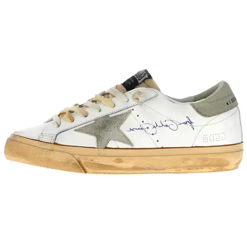 Golden Goose Super Star Leather Low top Skateboard Shoes Men's White