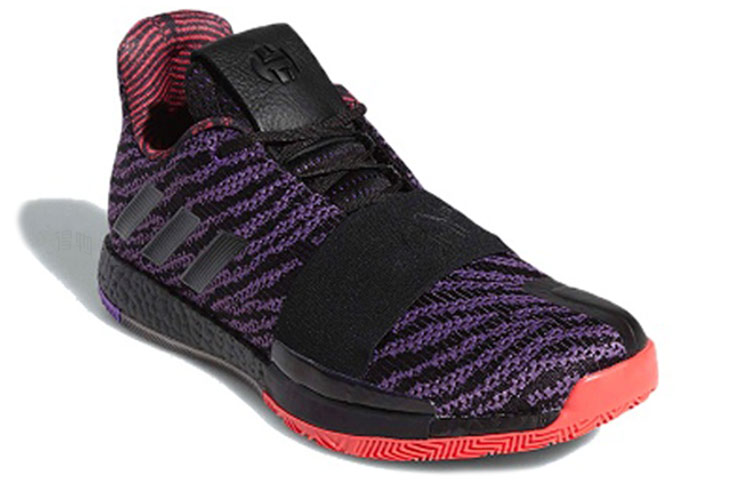 Мужские кроссовки adidas Harden Vol.3 (черный / фиолетовый) — Чёрный / фиолетовый — фото 3