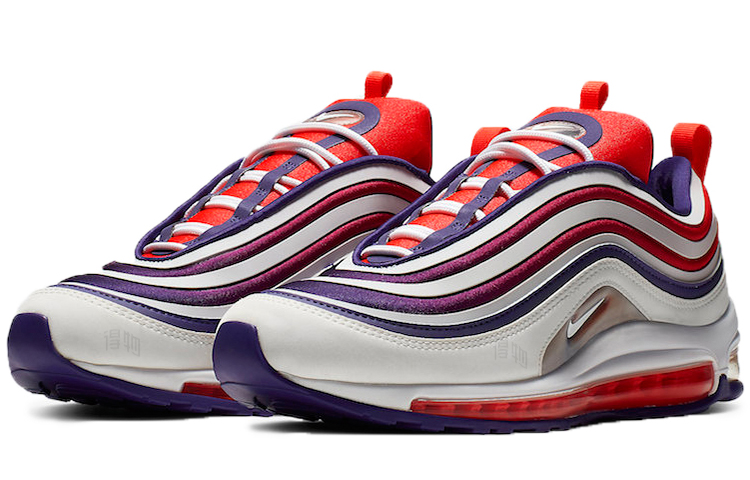 Мужские кроссовки Nike Air Max 97 (бело-красная) — Белый / красный — фото 2