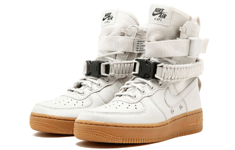 Женские кроссовки Nike Air Force 1 Light Bone (светло-серый) — фото 3