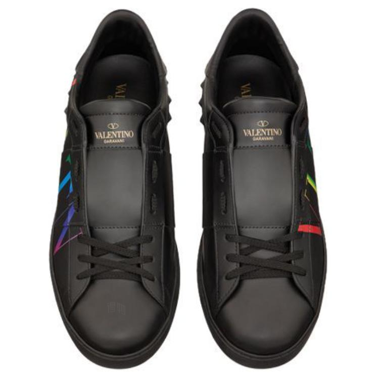 Мужские кроссовки Valentino Open VLTN (черные) — фото 4