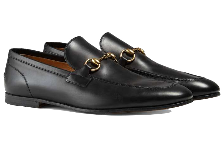 Мужские туфли Gucci Jordaan (черные) — фото 3