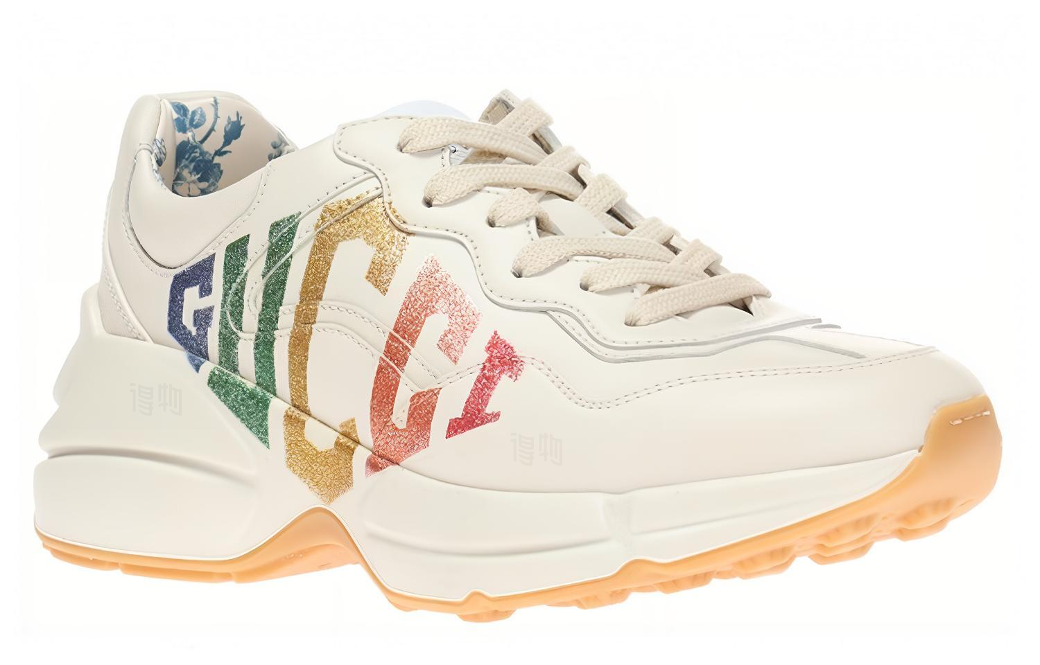Женские кроссовки Gucci Rhyton G (белые) — фото 4