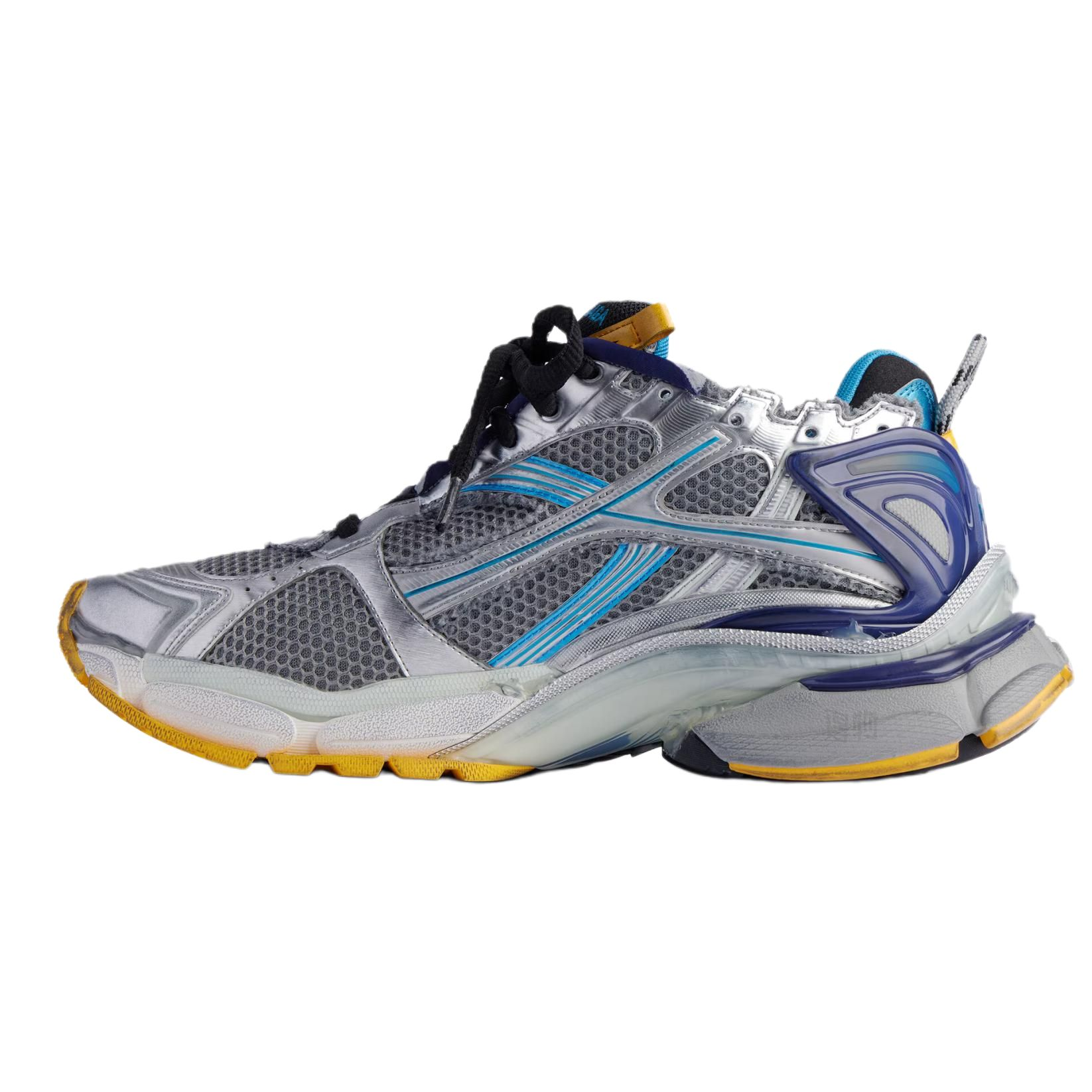 Мужские кроссовки Balenciaga Runner (серебристо-серые) — фото 3