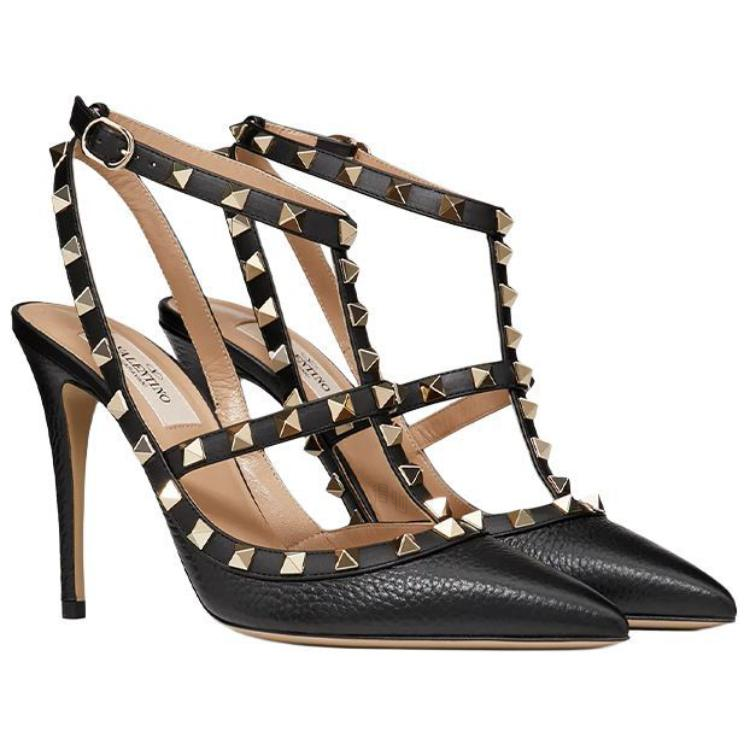 Женские туфли Valentino Rockstud (черные) — фото 3