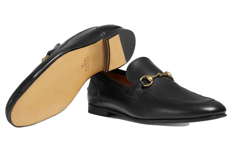 Мужские туфли Gucci Jordaan (черные) — фото 6