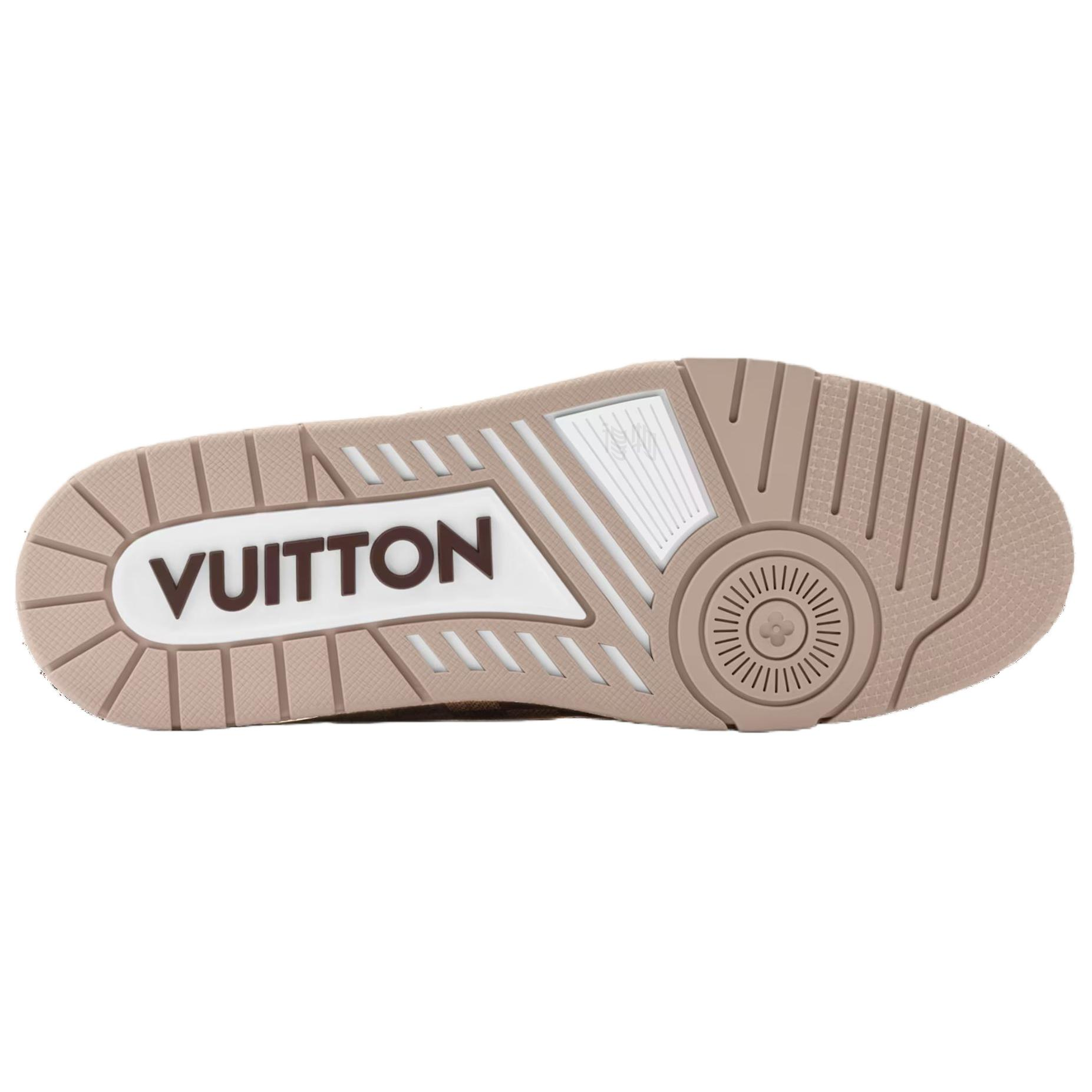 Мужские кроссовки Louis Vuitton LOUIS VUITTON x Nigo (коричневые) — фото 6