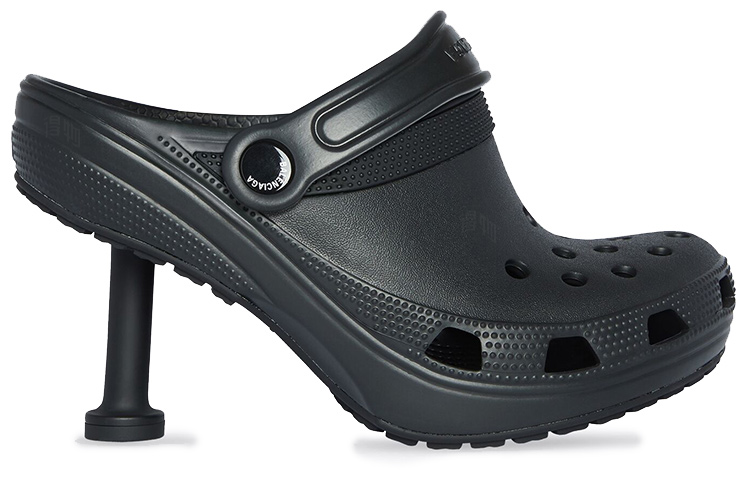 Женские туфли Balenciaga × Crocs (черные) — фото 2