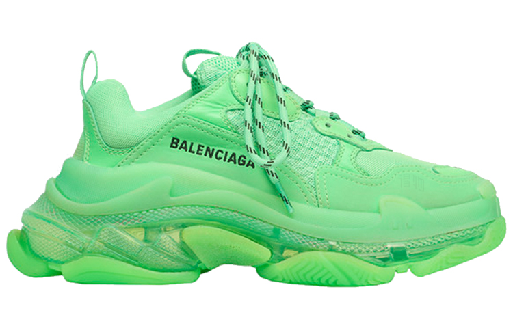 Женские кроссовки Balenciaga Triple S (зеленые) — фото 2