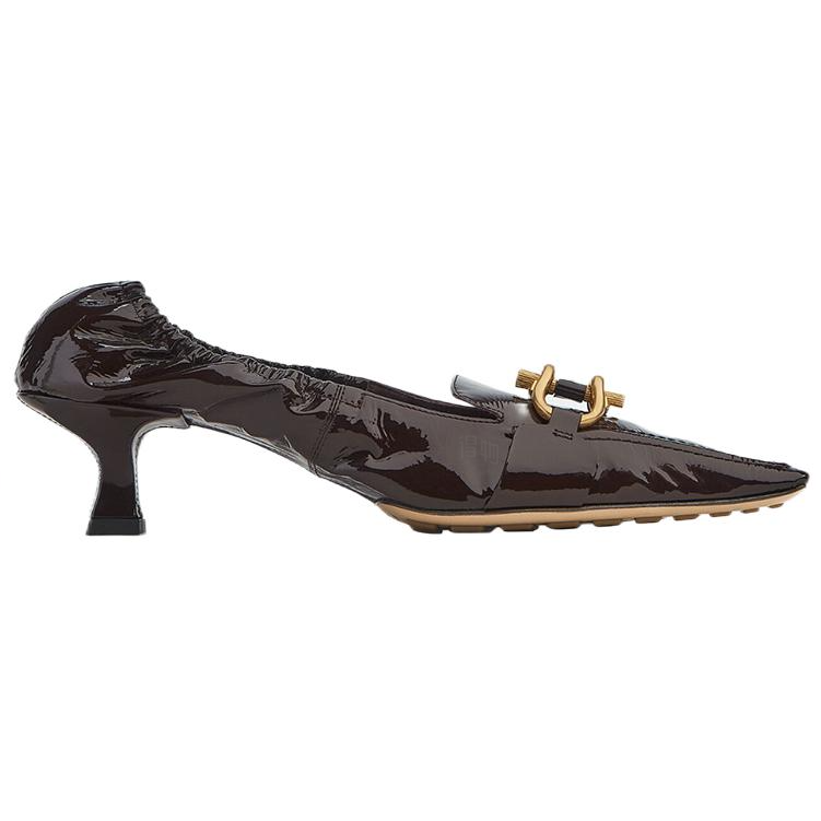 Женские туфли Bottega Veneta Madame (темно-коричневые) — фото 2