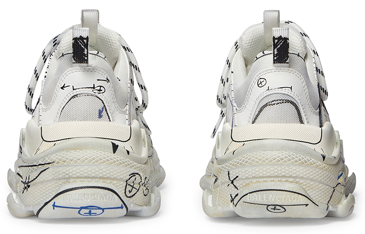 Женские кроссовки Balenciaga Triple S (белые) — фото 6