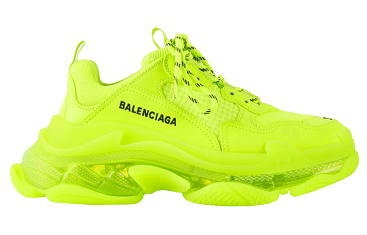 Женские кроссовки Balenciaga Triple S Clear Sole (салатовый) — фото 2