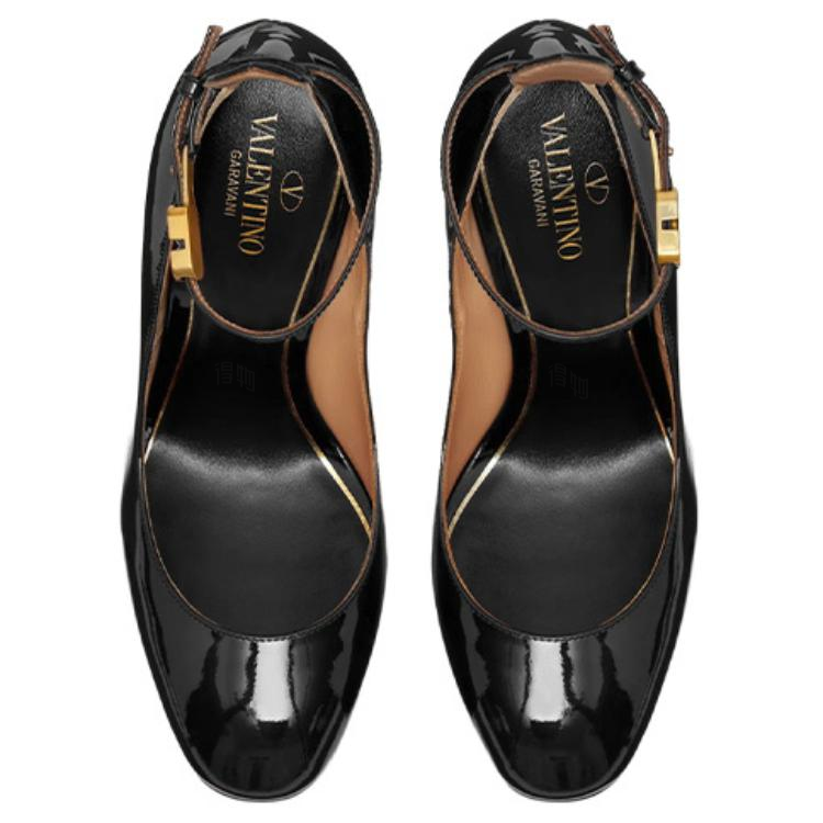 Женские туфли Valentino Tan-Go (черные) — фото 4