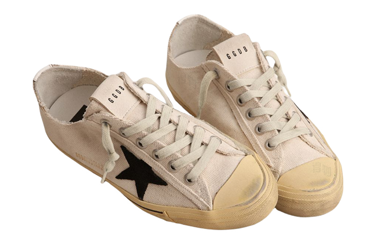 Женские кеды Golden Goose V-Star (белые) — фото 3