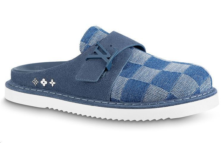 Мужские сабо Louis Vuitton Easy (синие) — фото 2