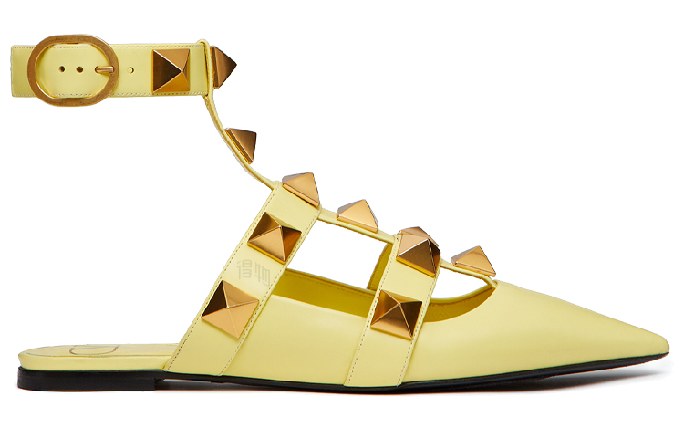 Женские туфли Valentino Roman Stud GARAVANI (желтые) — фото 2