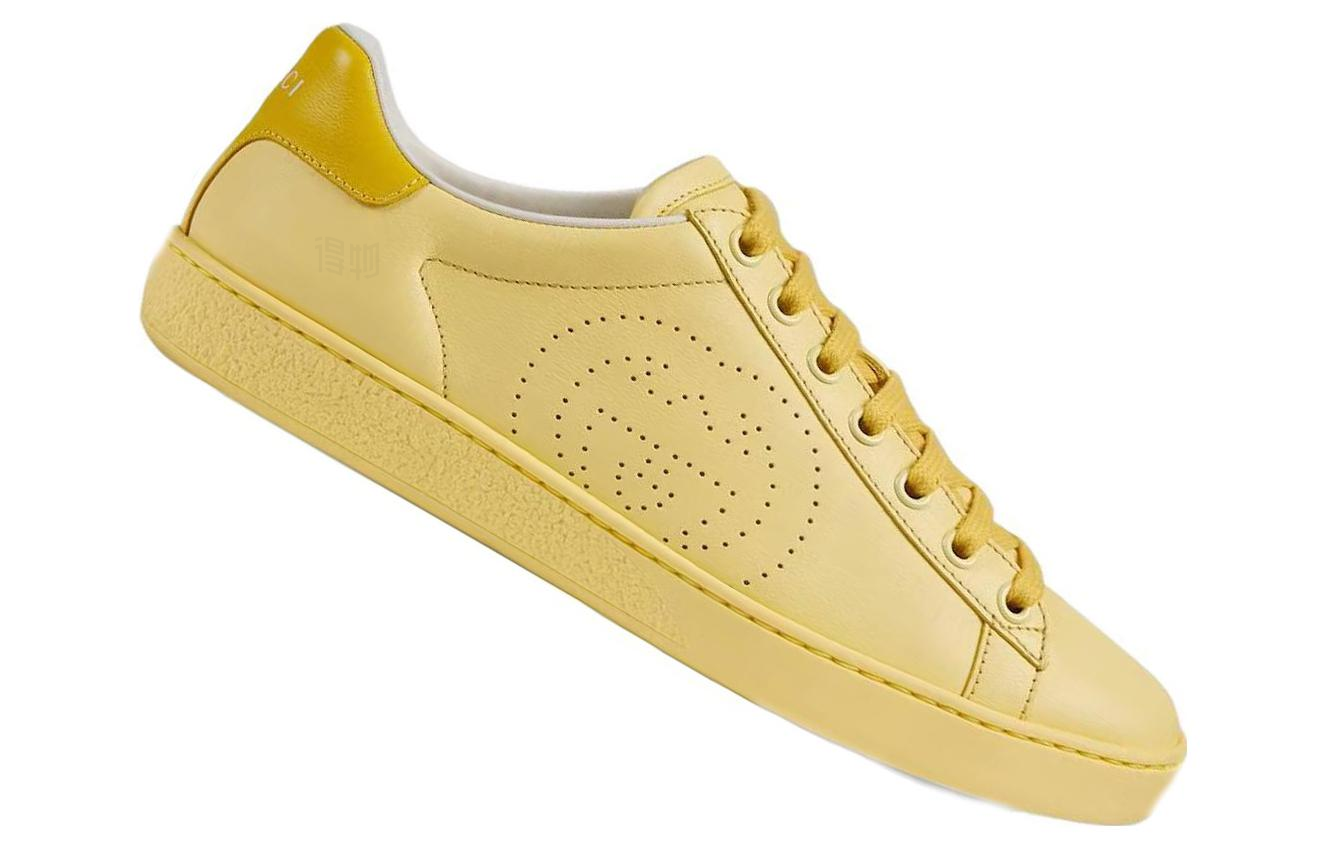 Женские кеды Gucci ACE (желтые) — фото 4